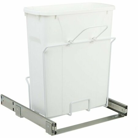 KNAPE & VOGT Kv Fescb15 1 20wh Soft Close Bottom Mount Waste Bins Single Bin 20qt White 14-3/4 in. W SCB15-1-20WH